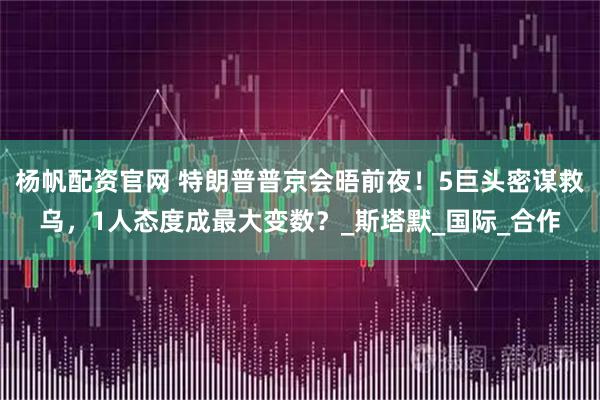 杨帆配资官网 特朗普普京会晤前夜！5巨头密谋救乌，1人态度成最大变数？_斯塔默_国际_合作