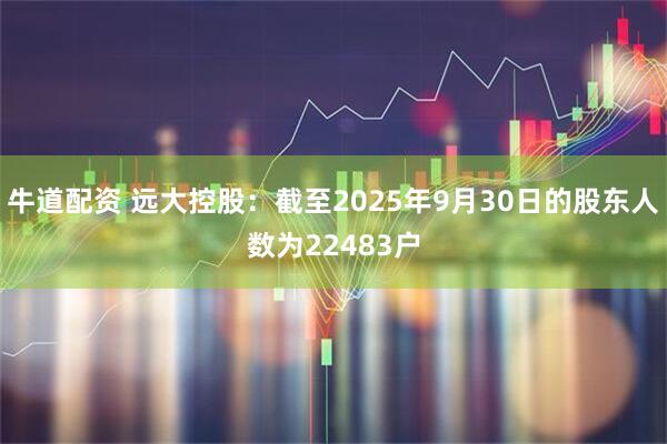 牛道配资 远大控股：截至2025年9月30日的股东人数为22483户