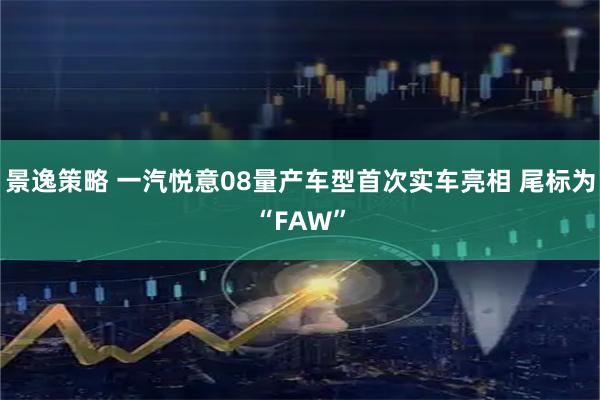 景逸策略 一汽悦意08量产车型首次实车亮相 尾标为“FAW”