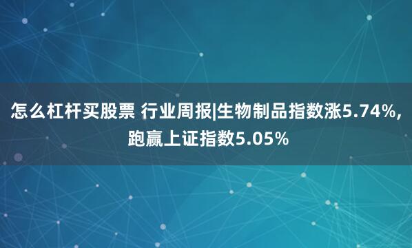 怎么杠杆买股票 行业周报|生物制品指数涨5.74%, 跑赢上证指数5.05%
